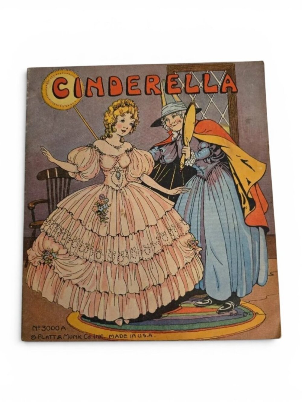Vintage 1934 Cinderella Book Platt & Munk Illustrated Childrens Story Fairy Tale